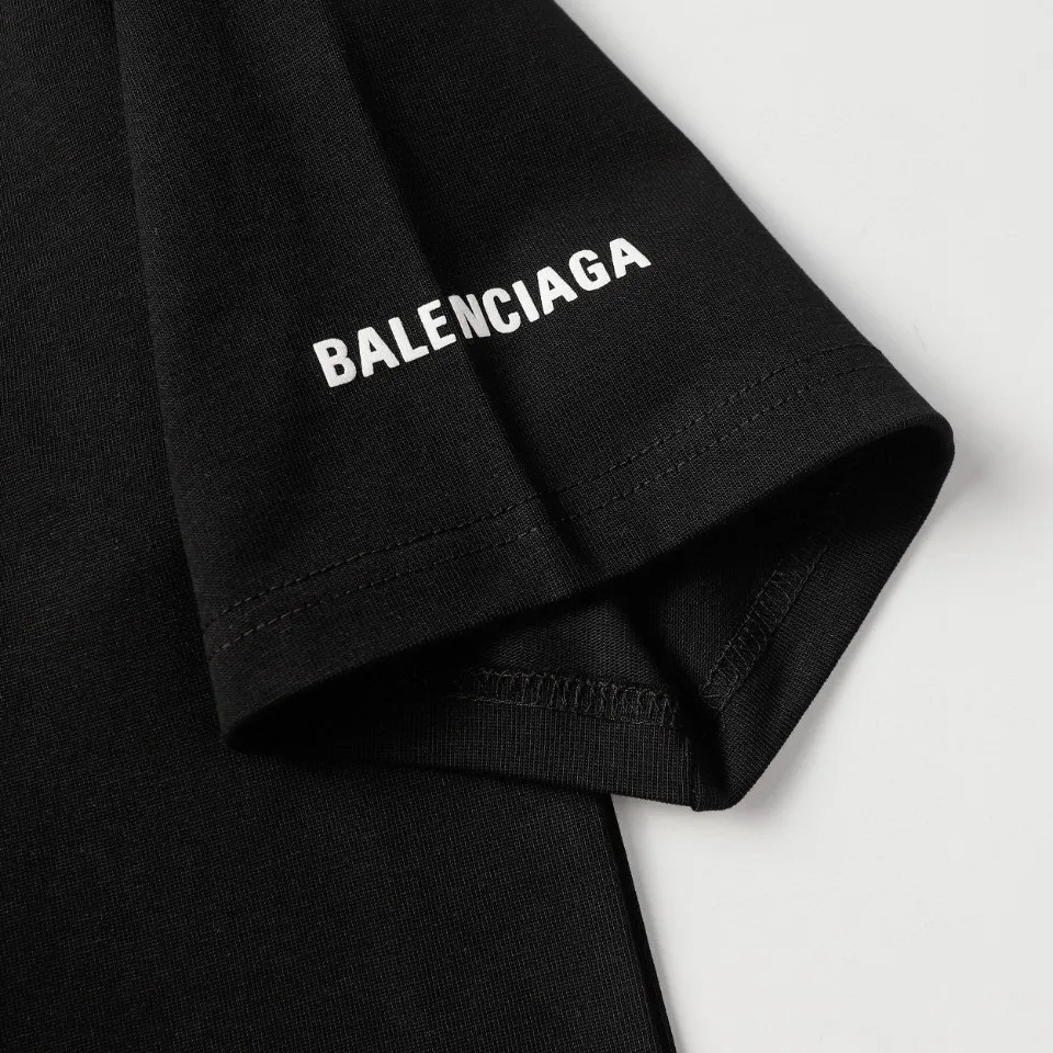 #「 Quality」 《BALENCIAGA 》24SS Classic T Quality - 2 - os 220 -26 280g - 300g 1×1 - Quality ：Black White